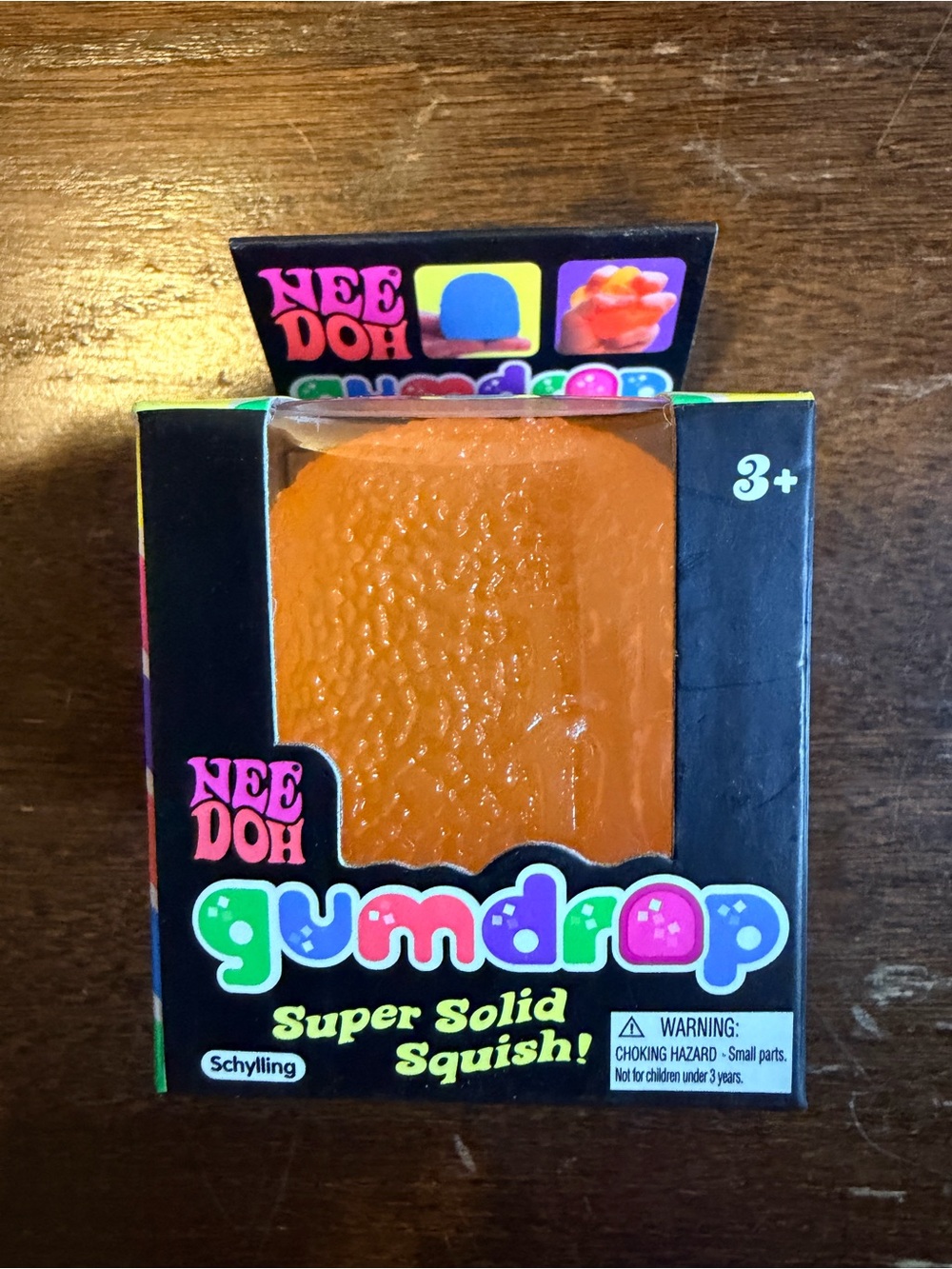 Needoh Gumdrop Super Solid Squish! - Orange